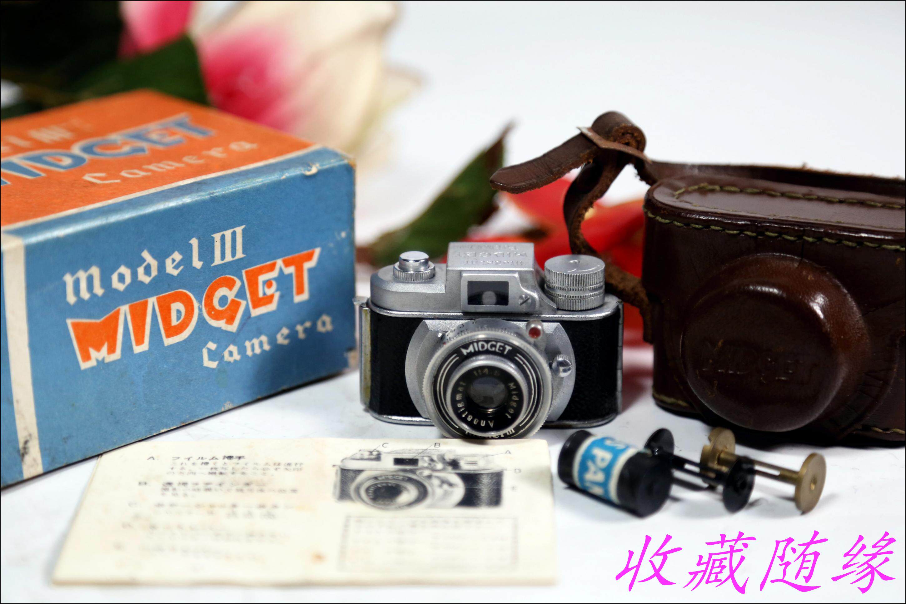 Midget Model III迷你微型袖珍间谍胶片胶卷老照相机复古收藏GZX