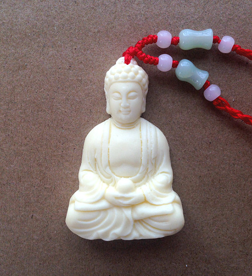 正品保真象牙白牦牛骨雕刻释迦摩尼佛男女饰品黄金吊坠项链礼品|msdalam kategori Aksesori/Barang Kemas Fesyen, kalung - dari Buy2taobao.com untuk memberikan perkhidmatan ejen Taobao profesional membeli