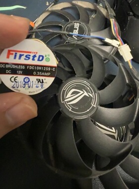 RX5600xt 5700 5700xt猛禽ROG显卡风扇FDC10H12S9-C