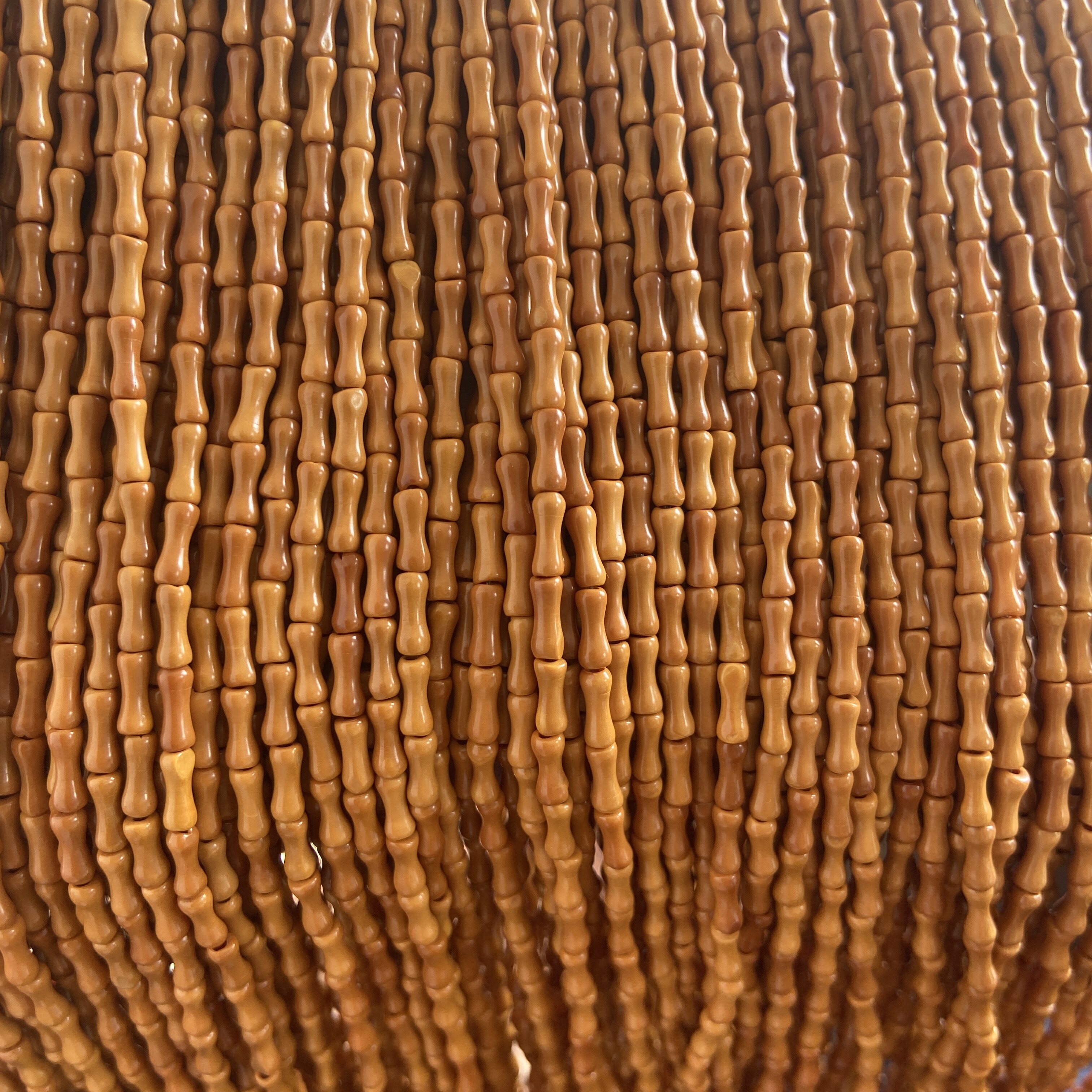 小竹节6*2.7精品橄榄核竹节佛珠藏式项链手串手链长串散珠链子男