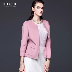 短款毛呢外套女士休闲百搭2025冬季新款时尚高端羊毛双面羊绒大衣