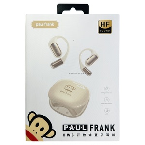 Paul Frank大嘴猴OWS开放式蓝牙耳机apf-20双耳立体声音乐播放NEW