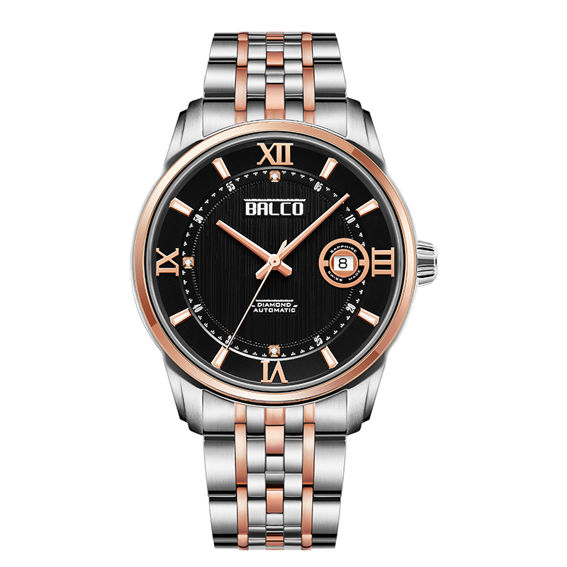 瑞士拜戈原装进口真钻男士机械表