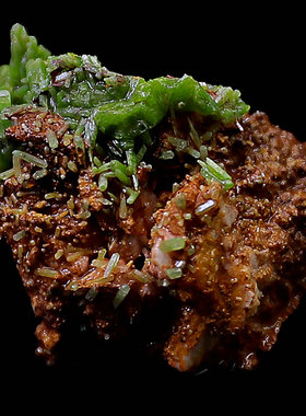 磷氯铅矿黄色绿色天然矿物晶体矿石教学标本原石宝石收藏家摆件L2