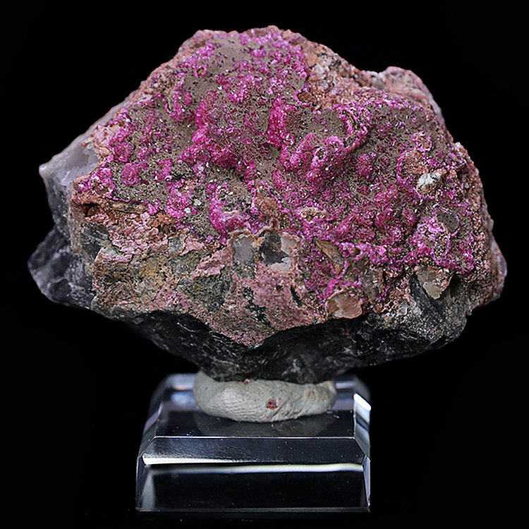 摩洛哥钴方解石原石粉色石头天然矿物晶体摆件地质科普教学标本27