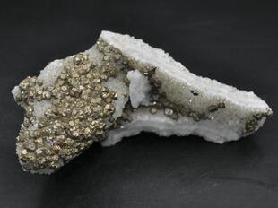 黄铁矿石英 天然矿物晶体矿石教学标本摆件 原石宝石收藏家石头13