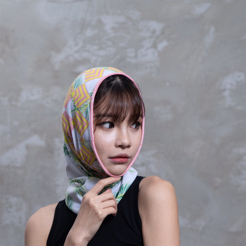 lifebeat原创设计summer vibes椰树印花运动吸汗透气魔术头巾