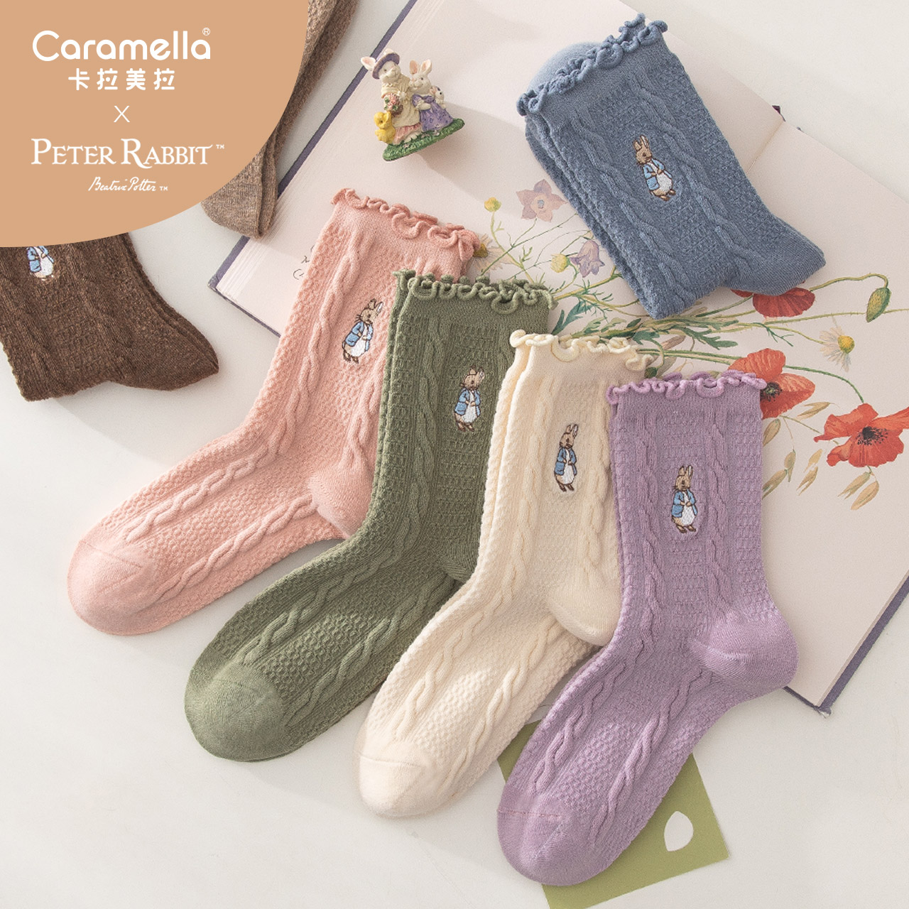 联名袜子比得兔保暖女