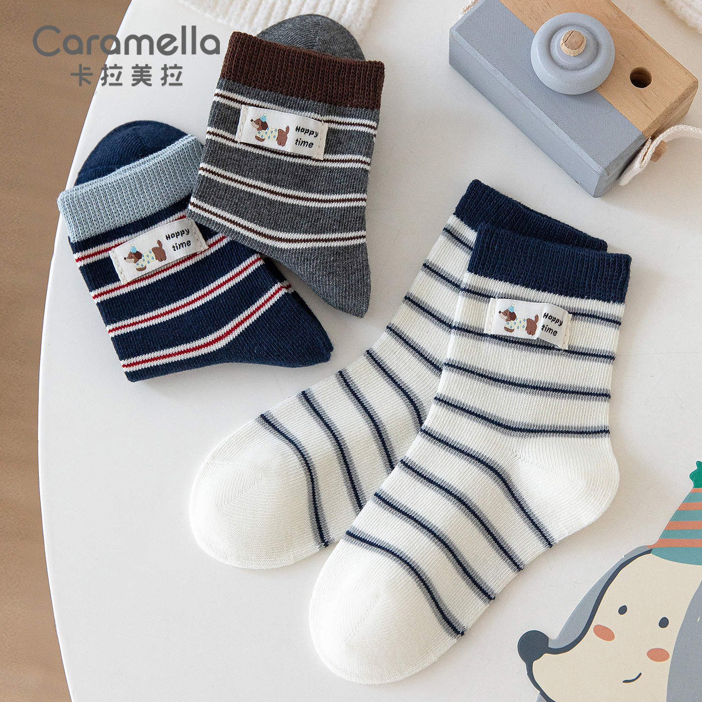儿童袜子春秋款中筒袜宝宝男女孩