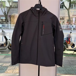 安踏国家队男子运动外套冬季 1丝光薄绒防泼水梭织夹克152547606N