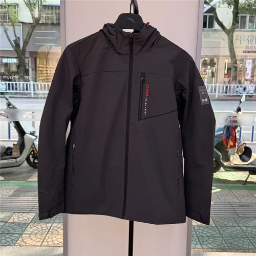 安踏国家队男子运动外套冬季1丝光薄绒防泼水梭织夹克152547606N