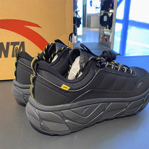 安踏户外工装防护休闲鞋男4全掌橡胶大底防滑耐磨运动鞋112548860