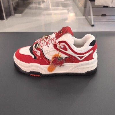 安踏好事发生板鞋女芝士蛋糕厚底4马年限定配色运动鞋子122618071