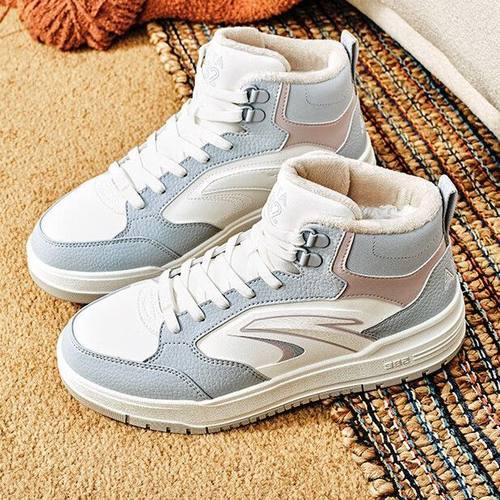 安踏982棉鞋女板鞋高帮2025冬新款加绒保暖8运动休闲鞋122548971