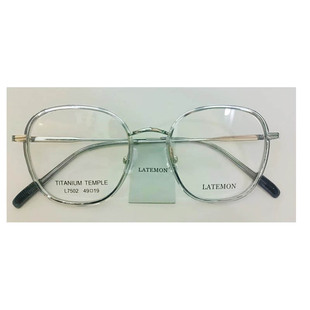 新款 浪特梦镜框眼镜女L7502钛合金素颜专业近视眼镜可配防蓝光度