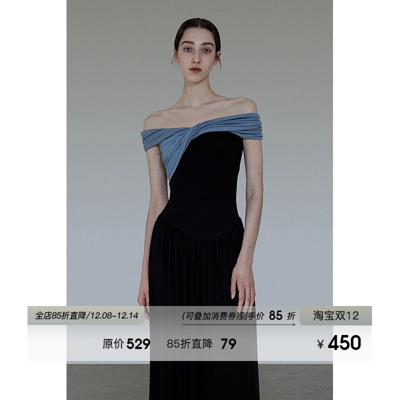 UNSPOKEN针织法式高级感连衣裙