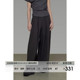 女2026春季 垂坠感拖地长裤 新款 裤 小众西装 UNSPOKEN系带压褶阔腿裤