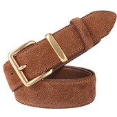 裤 皮带女牛皮绒面腰带女复古装 带女 西裤 高级感新款 饰西装 配牛仔裤