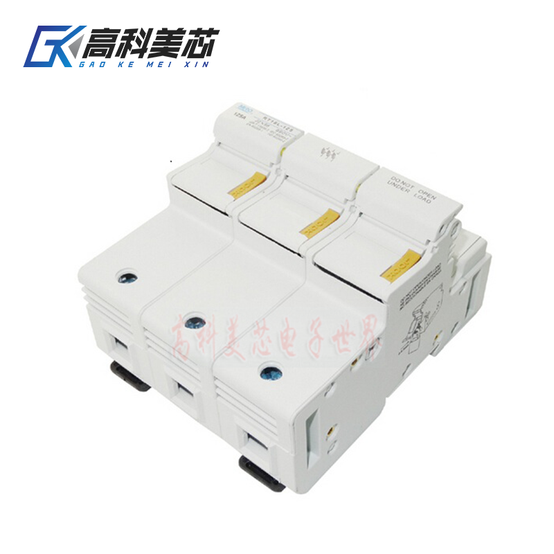 高科美芯云野熔断器底座RT18L-125圆筒帽型底座1P2P3P3P 22x58mm