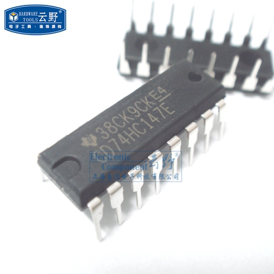 高科美芯云野IC集成电路CD74HC147E DIP16直插多路复用器（一个）