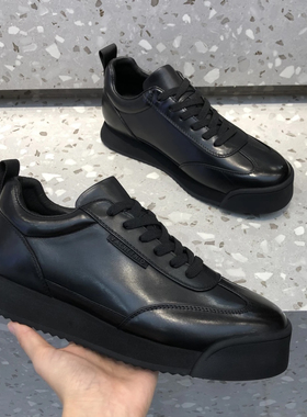 欧洲站高端奢侈品休闲男鞋真皮潮流百搭时尚欧货运动鞋男士广州鞋