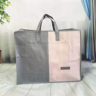 加绒冬天四件套包装袋印花牛奶绒礼品袋宝宝绒收纳袋兔毛绒手提袋