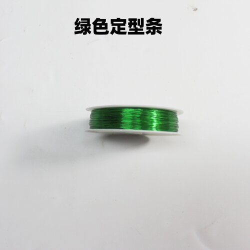 手工编制铁丝定型条绿色钩针细铁线发夹耳朵铝线定型手工花束玩偶