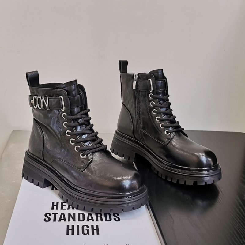 网红帅气潮酷厚底英伦马丁靴短靴