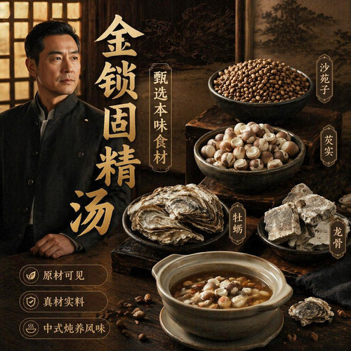 官方正品金锁固精汤中草药中药饮片牡蛎龙骨固肾涩精线下抓配NO5