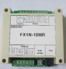 可编程控制器FX1N-10MR SRD24VDC PLC工控板单片机控制板  带外壳