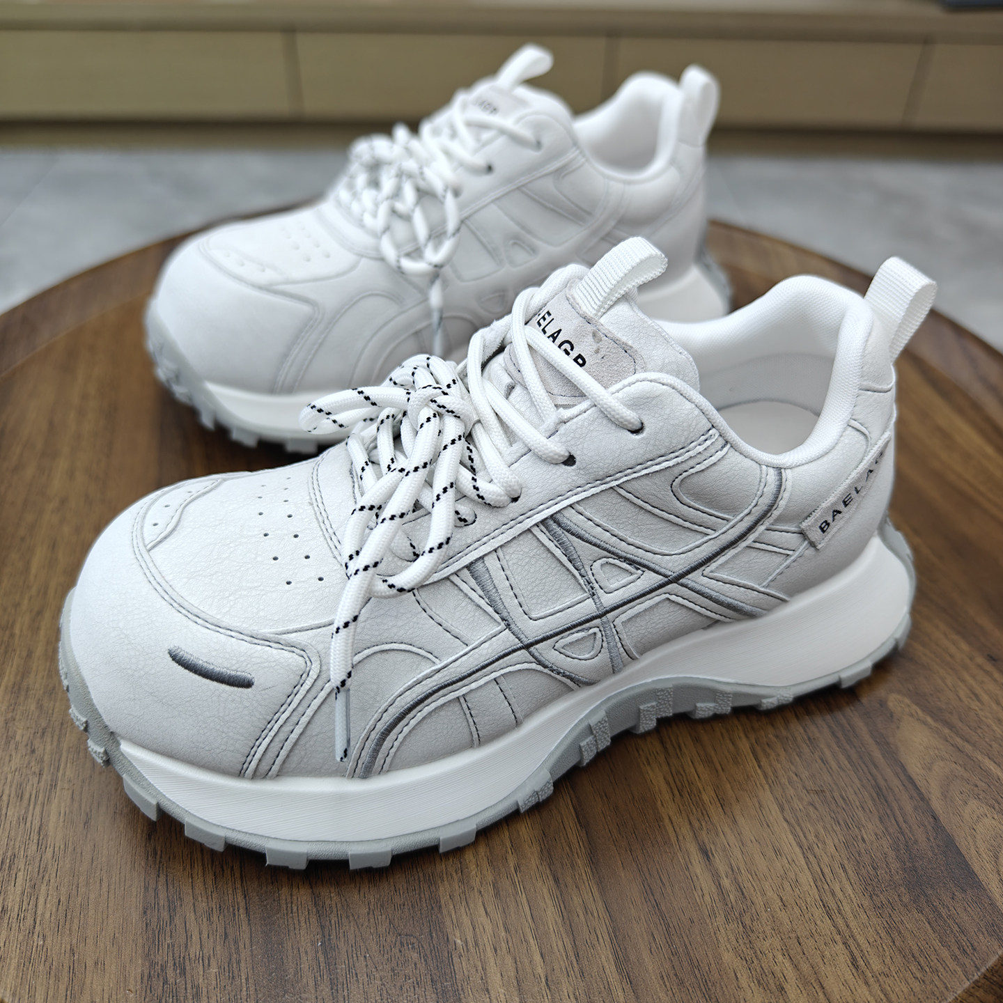 真皮小蛮腰厚底阿甘老爹鞋女2026新款复古百搭系带休闲运动跑步鞋,女鞋,老爹鞋,淘宝优惠券,粉丝福利购,淘宝优惠卷