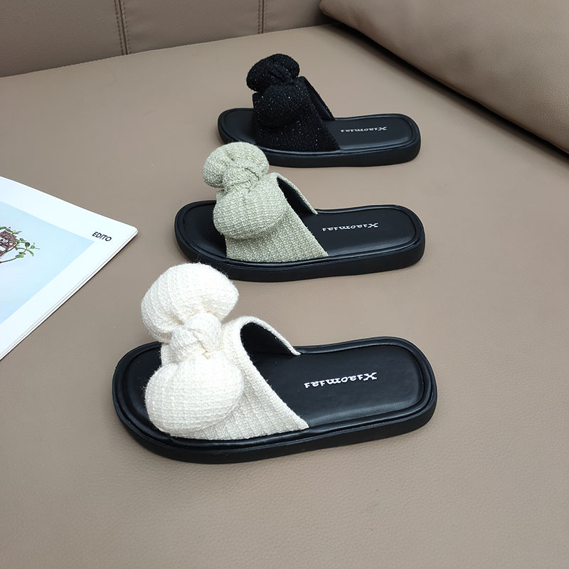 小米爱沙滩鞋女踩屎感平底拖鞋女