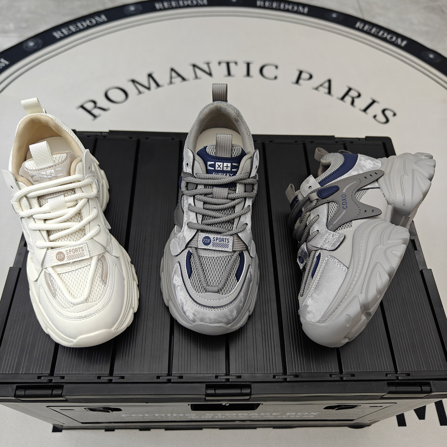 真皮小蛮腰时髦增高老爹鞋女2026新款时尚轻便厚底显瘦运动休闲鞋