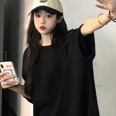 oversize大码女装夏短袖t恤宽松