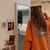 超火cec大码 卫衣女秋冬小众oversize宽松加绒圆领欧美冬上衣胖mm