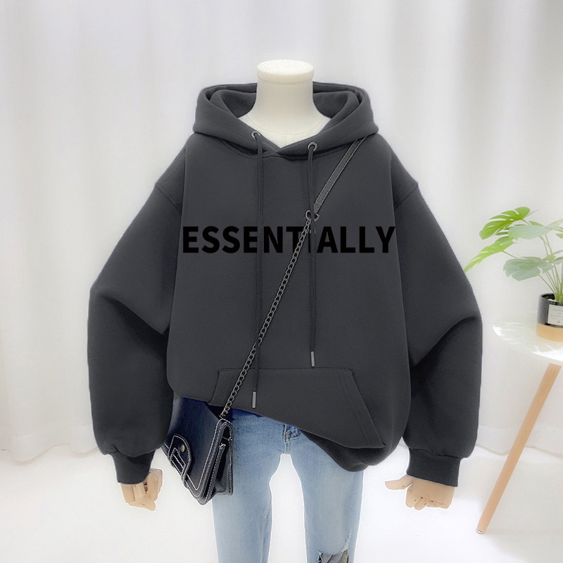 卫衣女设计感小众oversize大码加绒潮ins美式街头秋冬款情侣外套