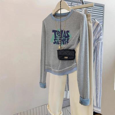 日系chic小个子正肩打底衫小众女