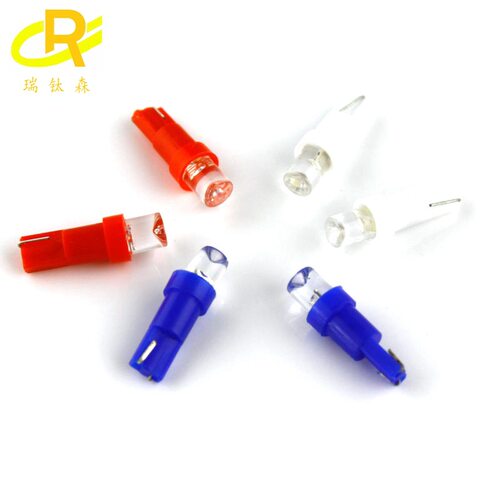 汽车灯泡陶瓷T5 汽车led仪表灯化妆灯T5 1SMD 3D散光 指示灯