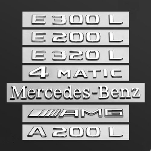 适用奔C 改装C200L E300L S400 GLC车标GLE数字GLA CLA后尾标
