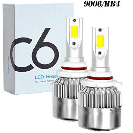 货源 汽车C6led前大灯 9006H7H1H4H11 9005 黄金光 3000k车灯