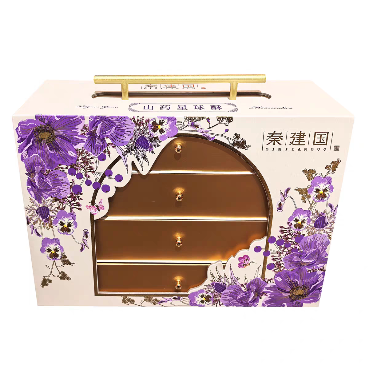 特产礼品秦建国山药月饼山药星球酥礼盒12饼6味蛋黄酥中秋送礼
