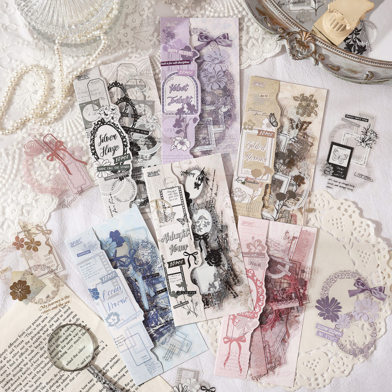 釉色信笺系列pet防水贴纸包 复古ins风手帐diy背景装饰造景贴画,文具电教/文化用品/商务用品,贴纸/立体贴纸,淘宝优惠券,粉丝福利购,淘宝优惠卷