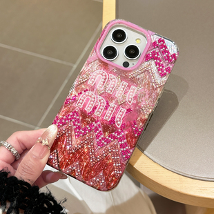 苹果iPhone17promax手机壳网红爆款高级版15promax新款14带钻超好看苹果16promax女生水钻轻奢手机套小众