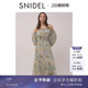 SNIDEL2026春夏新品 印花连衣裙SWFO261095 纽约植物园联名泡泡袖