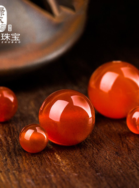 天然红玛瑙5A散珠鸽血红手链diy