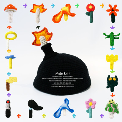 帽子有趣可爱男女手工针织