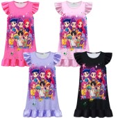 家居服睡裙夏季 新款 女童短袖 POP猎魔女团印花中童女孩薄款 睡衣