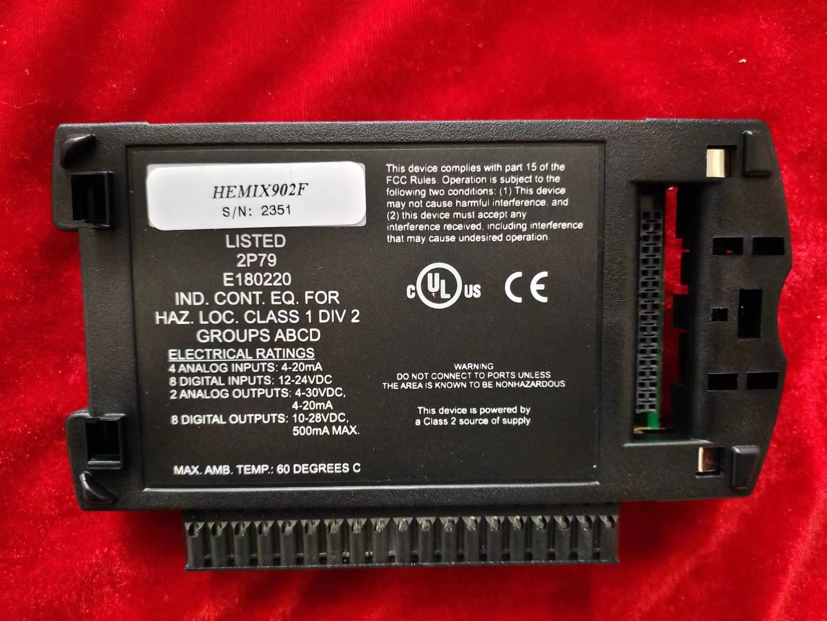 浩纳尔HEMIX902Fhorner控制器