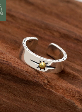 高桥开口戒指纯银日本手工