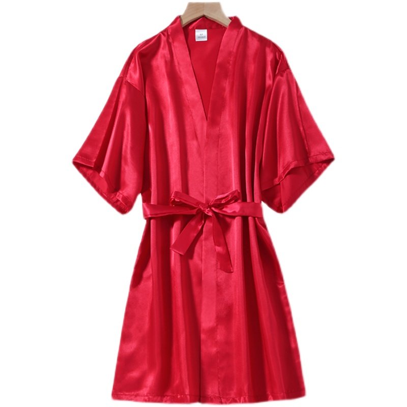 BRIDAL DRESSING GOWN FEMALE WEDDING BRIDESMAIDS GROUP GIRLFRIENDS PARTY ICE SILK PAJAMAS SEXY NIGHTDRESSES NIGHTGOWNS BATHROBES